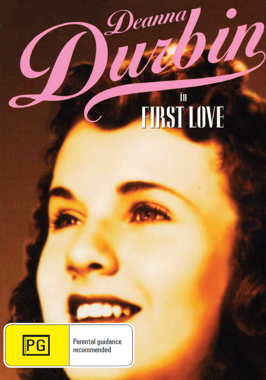 First Love DVD featuring Deanna Durbin and Robert Stack, a classic musical movie from the collection of rareandcollectibledvds.