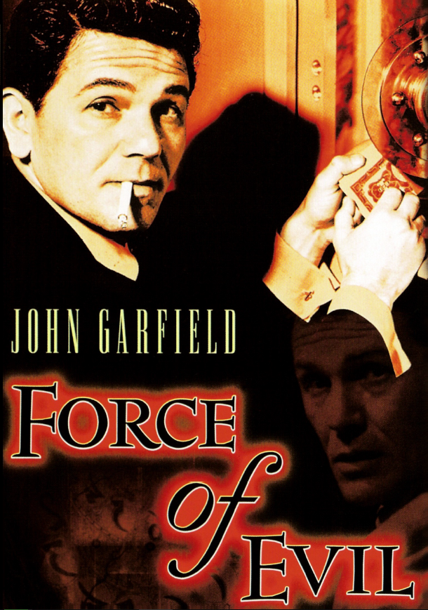 DVD of Force of Evil featuring John Garfield and Thomas Gomez, crime movie from the Movies and DVDs collection.