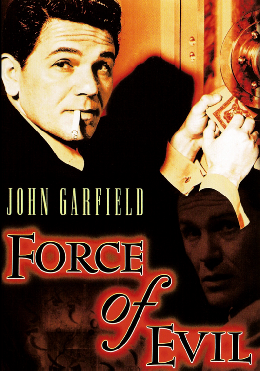 DVD of Force of Evil featuring John Garfield and Thomas Gomez, crime movie from the Movies and DVDs collection.