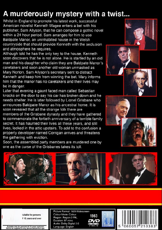 House of the Long Shadows DVD featuring Vincent Price and Christopher Lee, comedy movie from Rare and Collectible DVDs