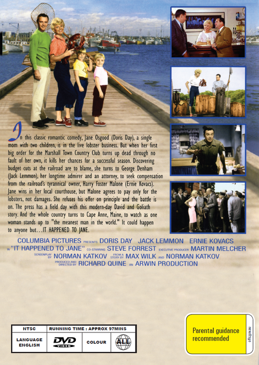 It Happened To Jane DVD featuring Doris Day and Jack Lemmon, comedy movie from the rareandcollectibledvds collection.