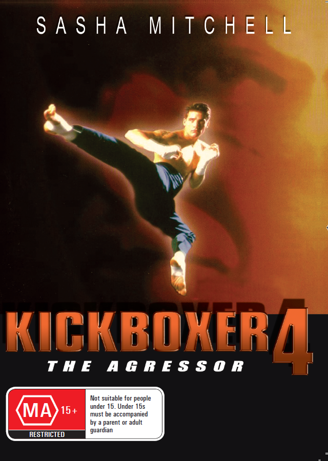 Kickboxer 4 DVD featuring Sasha Mitchell and Kamel Krifa, action movie from the martial arts film series.