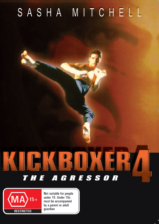 Kickboxer 4 DVD featuring Sasha Mitchell and Kamel Krifa, action movie from the martial arts film series.