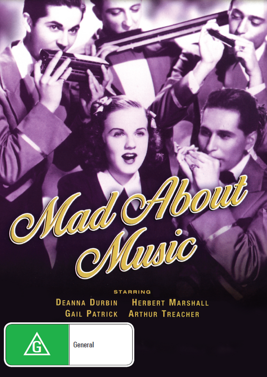 Mad About Music DVD featuring Deanna Durbin and Herbert Marshall, a classic musical movie from the collection of movies and DVDs.
