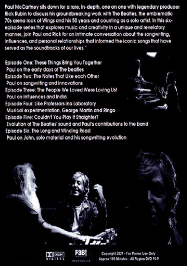 McCartney 3,2,1 documentary DVD featuring Robert Davi and Robert Z'Dar, from Rare and Collectible DVDs collection.