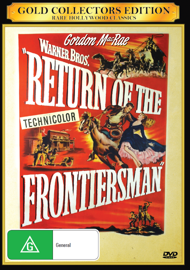 DVD of Return of the Frontiersman Western movie featuring Gordon MacRae and Julie London from rareandcollectibledvds.