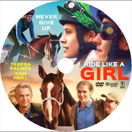 DVD cover of "Ride Like A Girl" featuring Teresa Palmer and Sam Neill, from the sports movie collection.