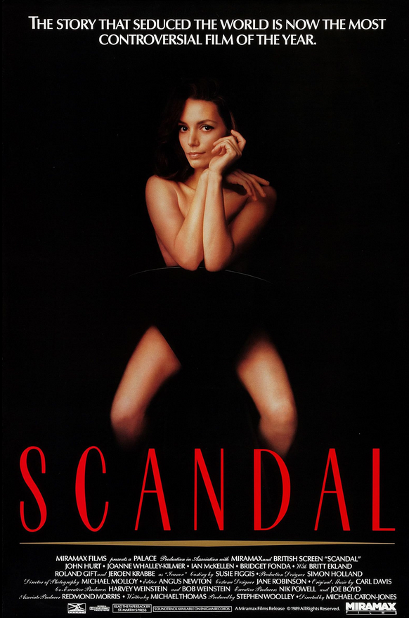 Screenshot from the DVD "Scandal" featuring John Hurt and Joanne Whalley, a historical drama movie DVD.