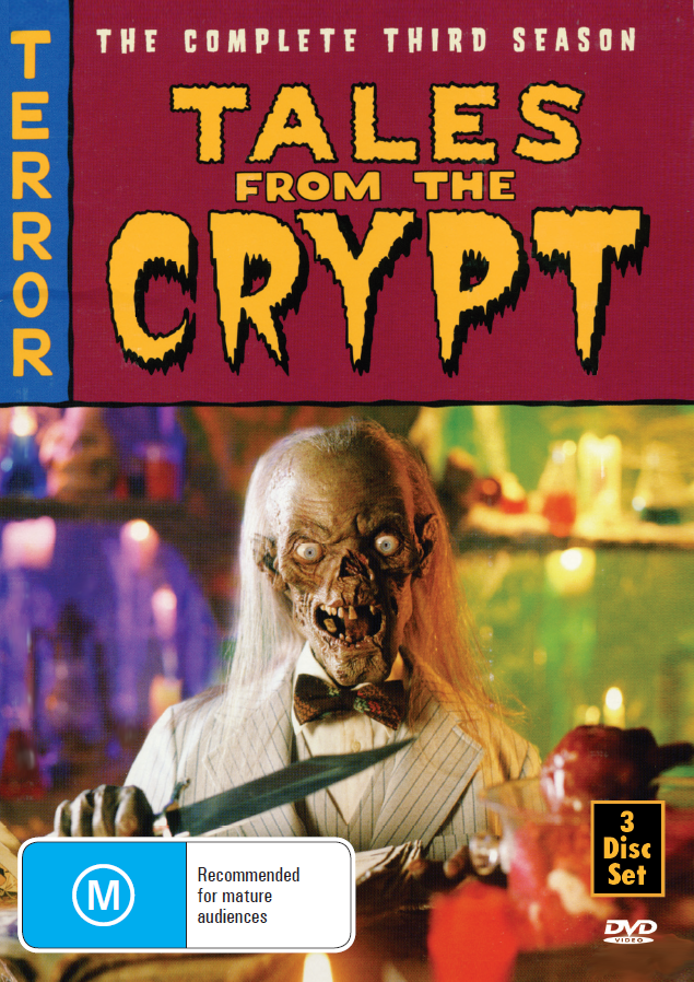 Tales From The Crypt Season 3 DVD featuring horror stories with John Kassir and Rory Brocksmith, from RareAndCollectibleDVDs.