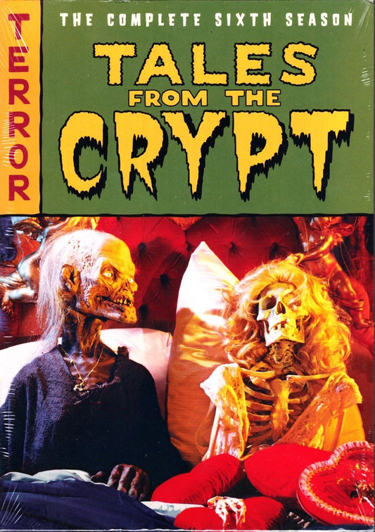 Tales From The Crypt Season 6 DVD featuring horror stories with John Kassir and Roy Brocksmith, part of the horror movie collection.