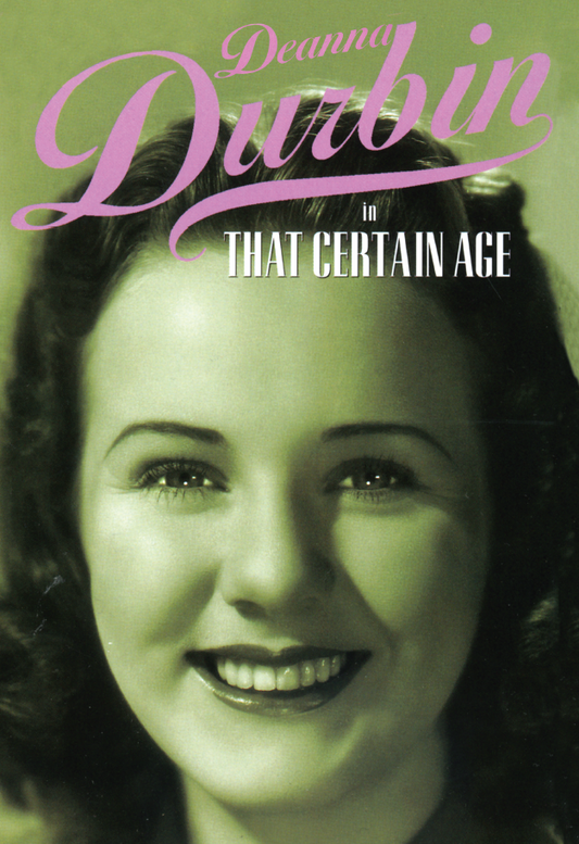 That Certain Age DVD featuring Deanna Durbin in a musical film with Melvyn Douglas, from the rareandcollectibledvds collection.