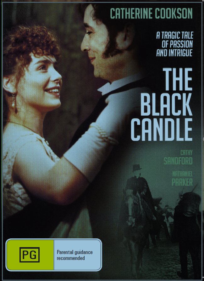 DVD cover of "The Black Candle" drama featuring Cathy Sandford and Nathaniel Parker, from Rare and Collectible DVDs.