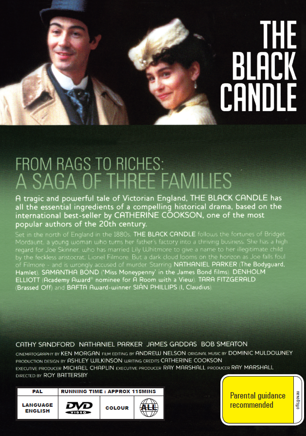 DVD cover of The Black Candle drama featuring Cathy Sandford and Nathaniel Parker, from Rare and Collectible DVDs.