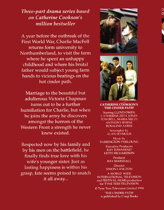 DVD cover of The Cinder Path romance movie featuring Catherine Zeta-Jones and Lloyd Owen, from rareandcollectibledvds.