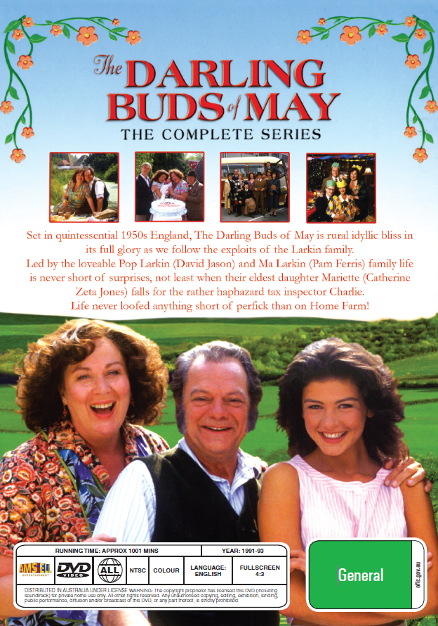 DVD of The Darling Buds Of May TV series featuring David Jason and Pam Ferris, from Rare and Collectible DVDs.