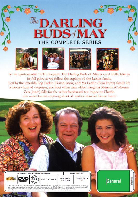 DVD of The Darling Buds Of May TV series featuring David Jason and Pam Ferris, from Rare and Collectible DVDs.