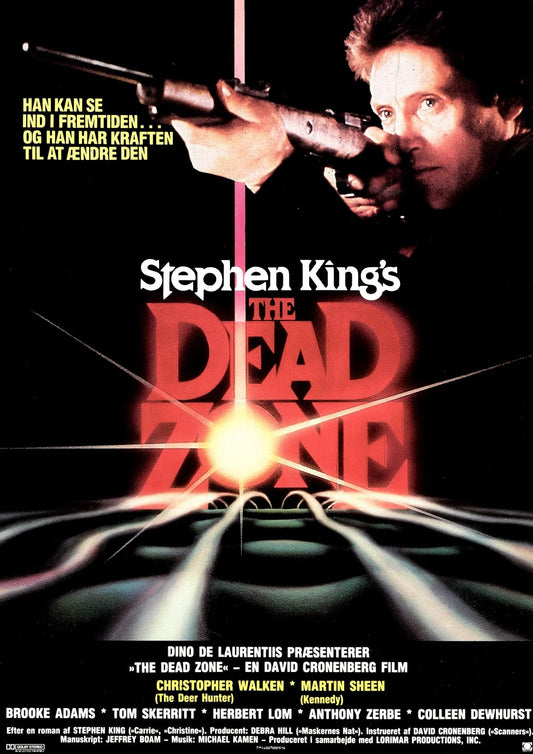The Dead Zone DVD featuring Christopher Walken in a thriller movie, with Brooke Adams, from rareandcollectibledvds.