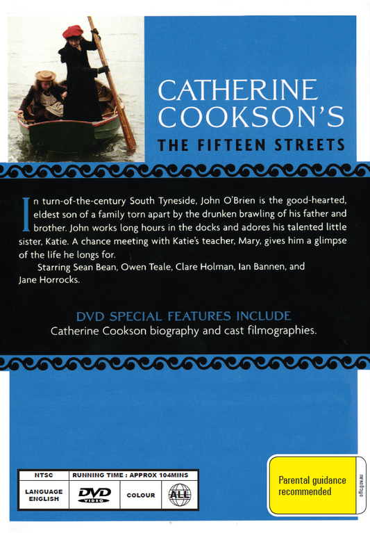 The Fifteen Streets DVD featuring Owen Teale and Sean Bean, romance movie, with actors on the cover, from Rare and Collectible DVDs.