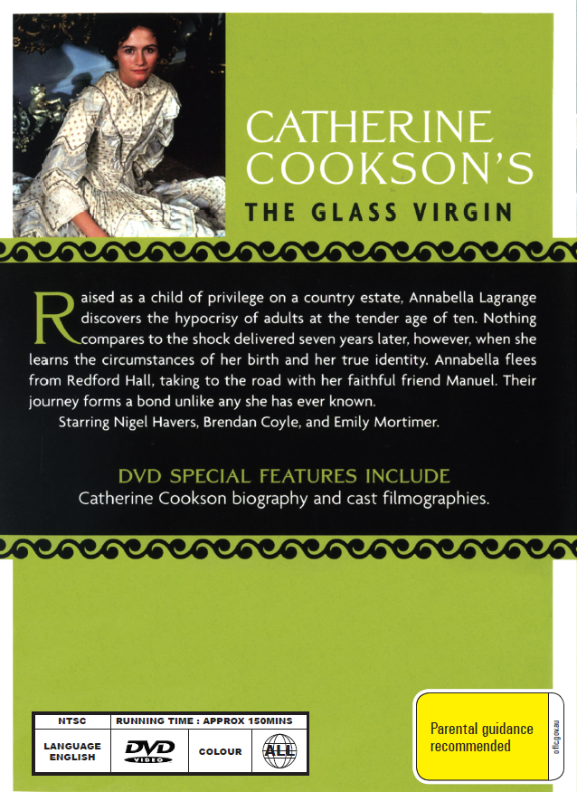 The Glass Virgin DVD featuring James Graveson and Christine Kavanagh, a romantic movie from the Rare and Collectible DVDs collection.
