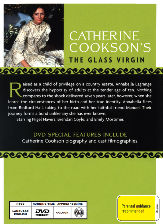 The Glass Virgin DVD featuring James Graveson and Christine Kavanagh, a romantic movie from the Rare and Collectible DVDs collection.