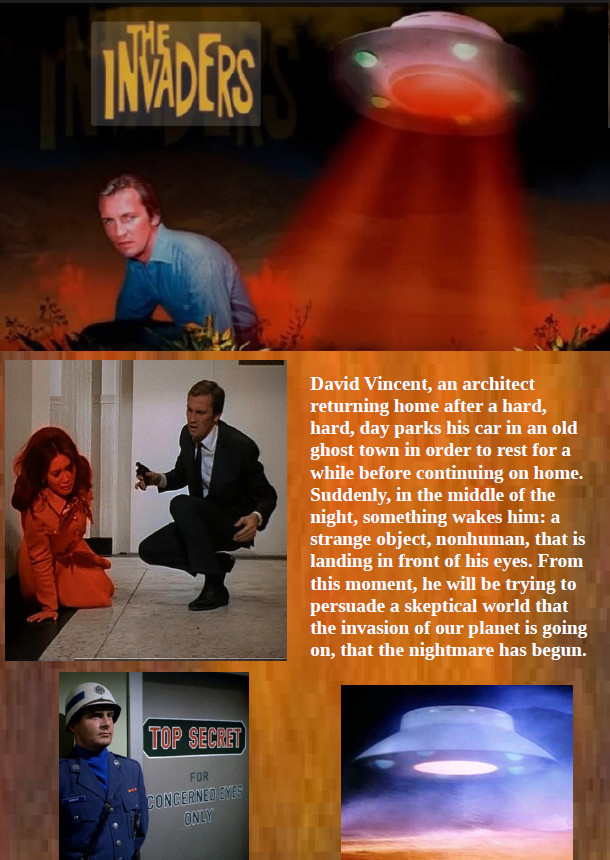 The Invaders Season 1 DVD featuring sci-fi themes with Roy Thinnes and Kent Smith, showing the DVD case with cover art.