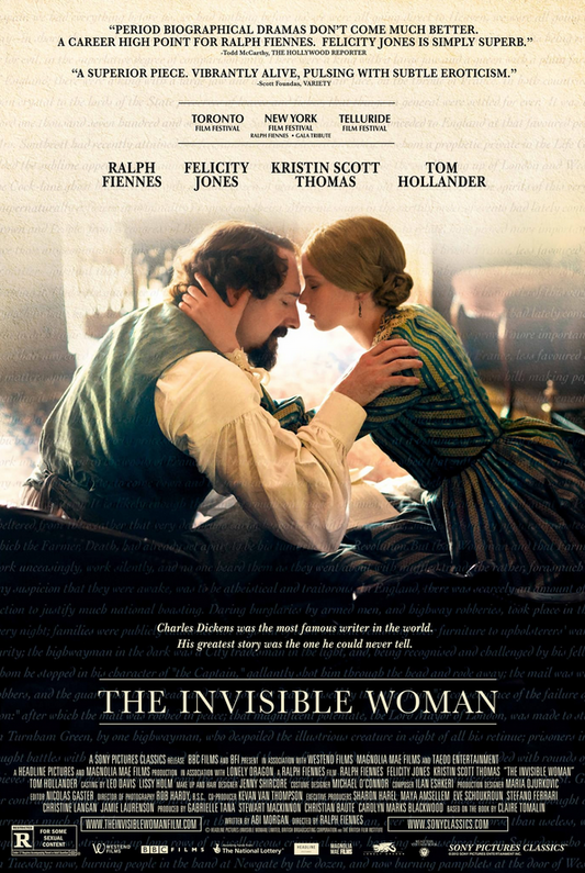 The Invisible Woman DVD featuring Ralph Fiennes and Felicity Jones, a historical movie from RareAndCollectibleDVDs.