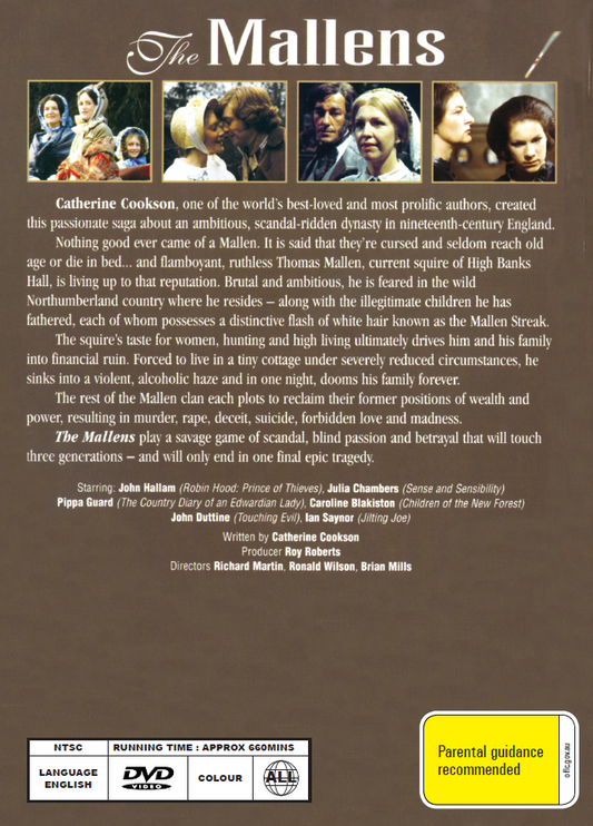 The Mallens DVD featuring Caroline Blakiston and Mary Healey, drama movie from rareandcollectibledvds, showing the DVD cover.