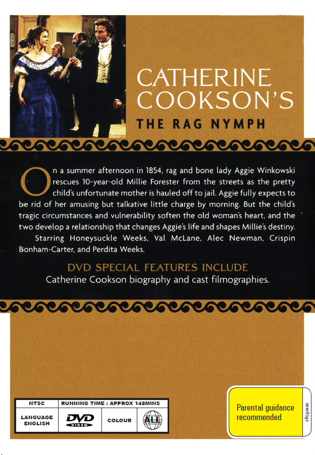 DVD of The Rag Nymph drama with Val McLane and Alec Newman, featuring the movie cover from Rare and Collectible DVDs.