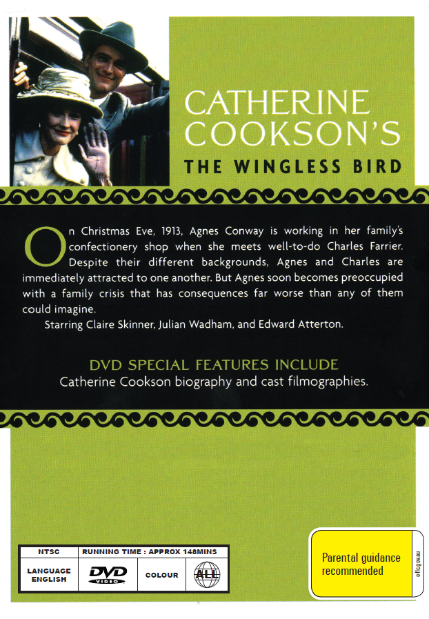DVD cover of "The Wingless Bird" featuring Claire Skinner and Edward Atterton from the movies and DVDs collection.