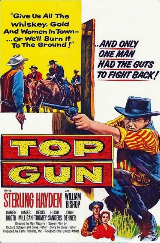 Top Gun DVD featuring Sterling Hayden and William Bishop, Western movie from the Movies and DVDs collection.