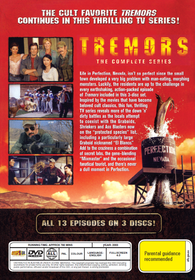 DVD of Tremors: The Series comedy featuring Victor Browne and Gladise Jimenez, from rareandcollectibledvds.
