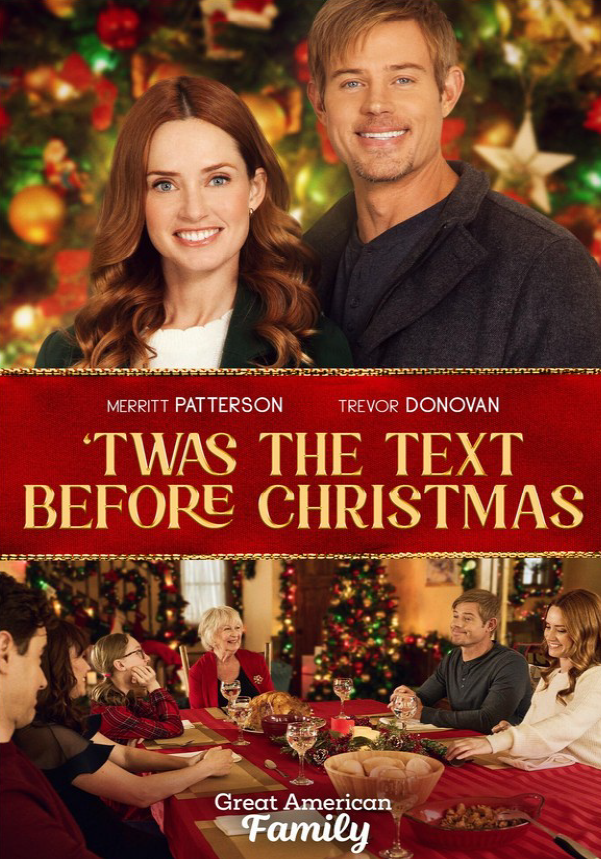 DVD of "’Twas The Text Before Christmas" featuring Merritt Patterson and Trevor Donovan, romance movie from rareandcollectibledvds.