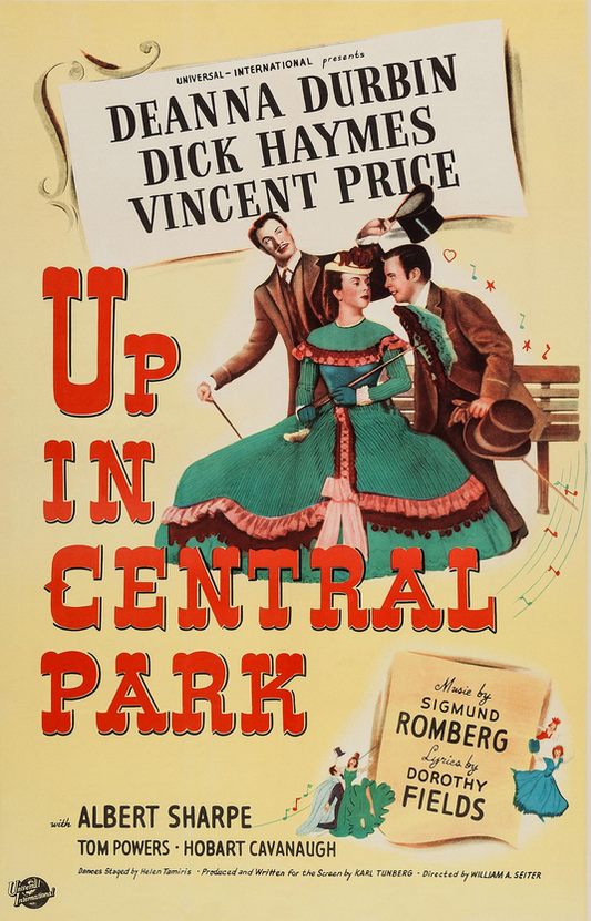 Up In Central Park DVD featuring Deanna Durbin and Dick Haymes, a musical movie in the movies and DVDs collection.