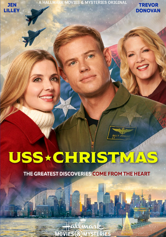 USS Christmas DVD movie featuring Jen Lilley and Trevor Donovan, romance genre, from rareandcollectibledvds.