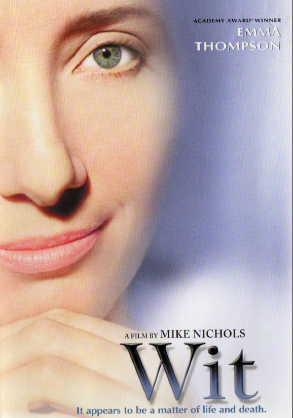Wit DVD drama featuring Emma Thompson and Christopher Lloyd, showing the DVD case with cover art.