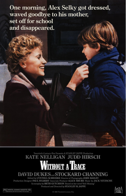 Without a Trace DVD drama featuring Kate Nelligan and Judd Hirsch, image of the movie cover from RareandCollectibleDVDs