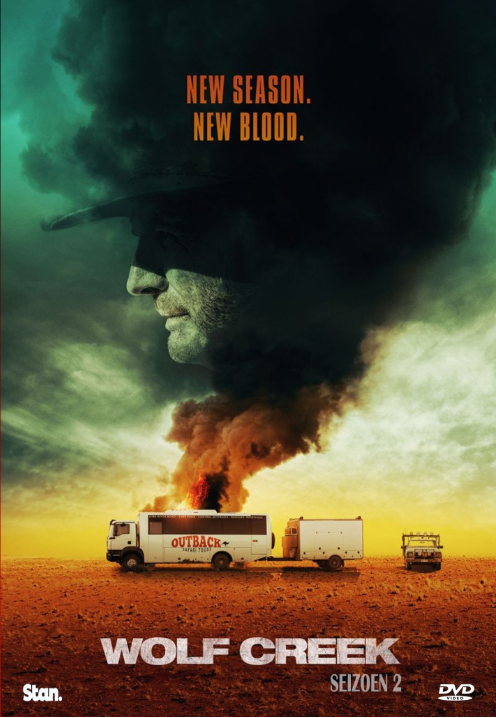 Wolf Creek Season 2 DVD featuring John Jarratt and Ryan Corr, horror movie from the rareandcollectibledvds collection.