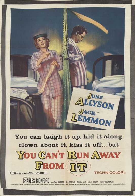 DVD cover of the musical "You Can't Run Away From It" starring June Allyson and Jack Lemmon, from Rare and Collectible DVDs.