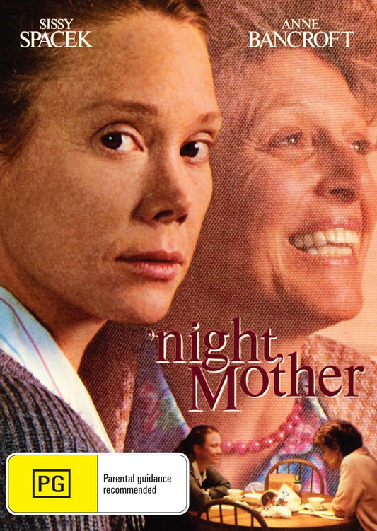 Night, Mother DVD featuring Sissy Spacek and Anne Bancroft, drama film about mental health and family relationships.