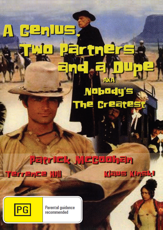 DVD of "A Genius Two Partners and a Dupe" comedy movie featuring Terence Hill and Miou-Miou, from Rare and Collectible DVDs.