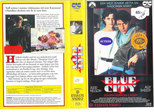Blue City DVD featuring Judd Nelson and Ally Sheedy, action movie from Rare and Collectible DVDs.