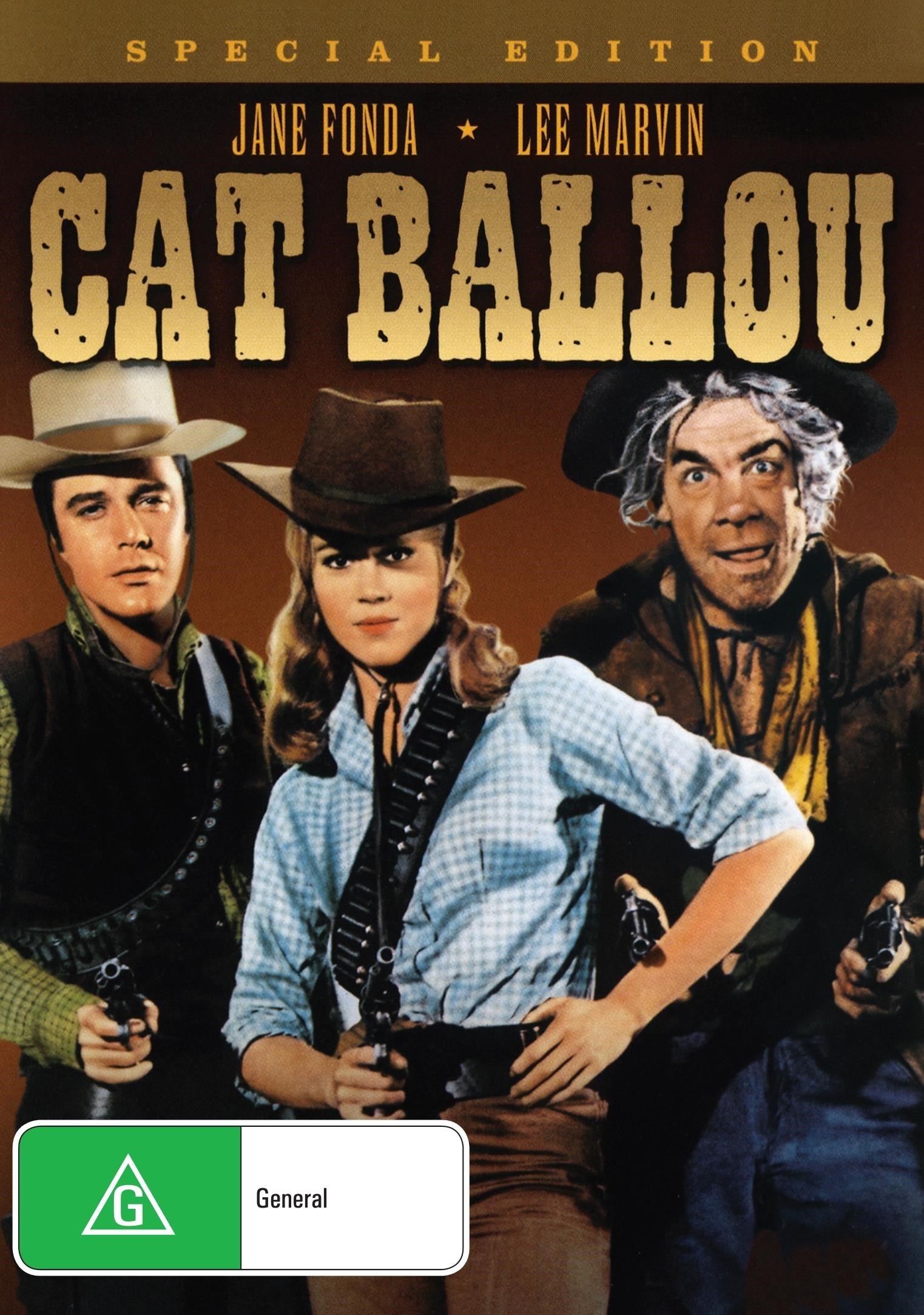 DVD cover of Cat Ballou featuring Jane Fonda and Lee Marvin, Western movie from the Movies & DVDs collection.