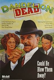 Dandelion Dead on DVD, drama featuring Michael Kitchen and Sarah Miles, with cover art showing main characters and title.
