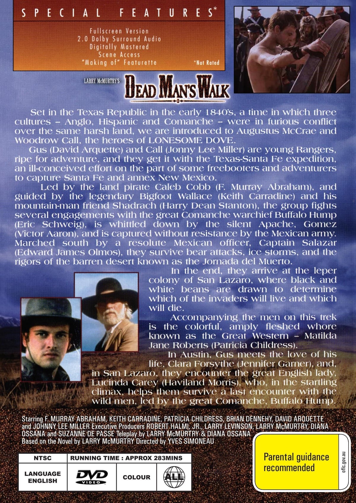 Western DVD of Dead Man's Walk featuring F. Murray Abraham and Keith Carradine, from rareandcollectibledvds.