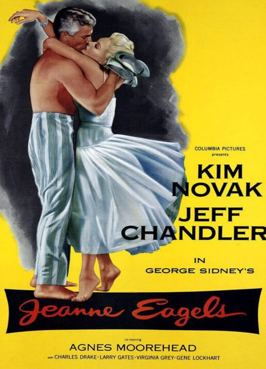 DVD of Jeanne Eagels drama movie featuring Kim Novak and Jeff Chandler, from rareandcollectibledvds.