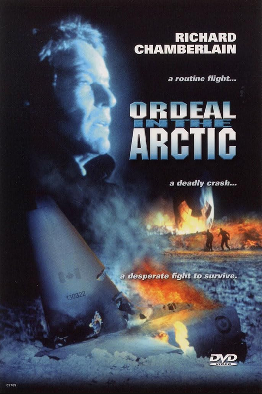DVD of Ordeal in the Arctic, an action thriller movie starring Richard Chamberlain and Catherine Mary Stewart.