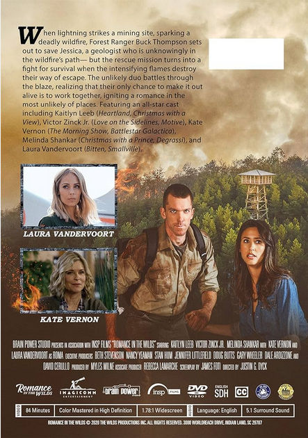 DVD cover of Romance in the Wilds featuring Kaitlyn Leeb and Victor Zinck Jr, from rareandcollectibledvds.