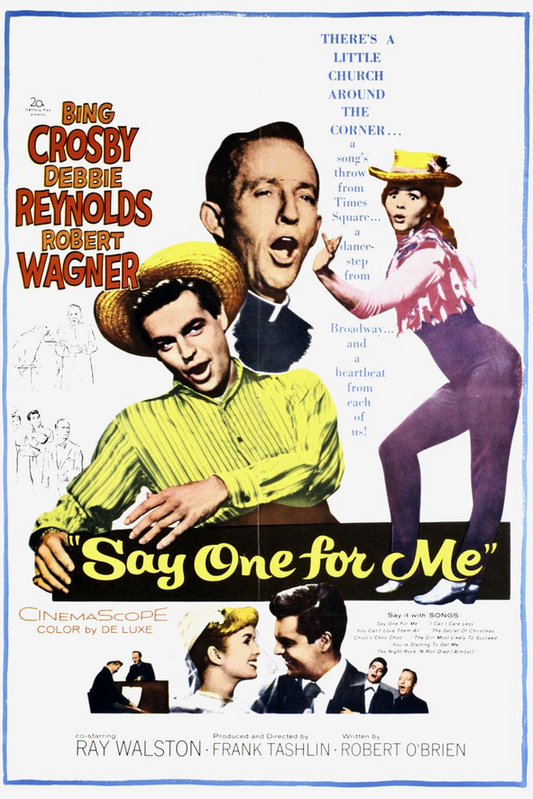 DVD cover of "Say One for Me" comedy movie featuring Debbie Reynolds and Bing Crosby, part of rareandcollectibledvds collection.
