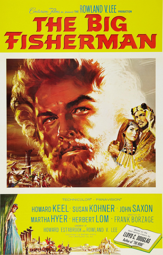 DVD cover of the drama film "The Big Fisherman" starring Howard Keel and John Saxon, from Rare and Collectible DVDs.