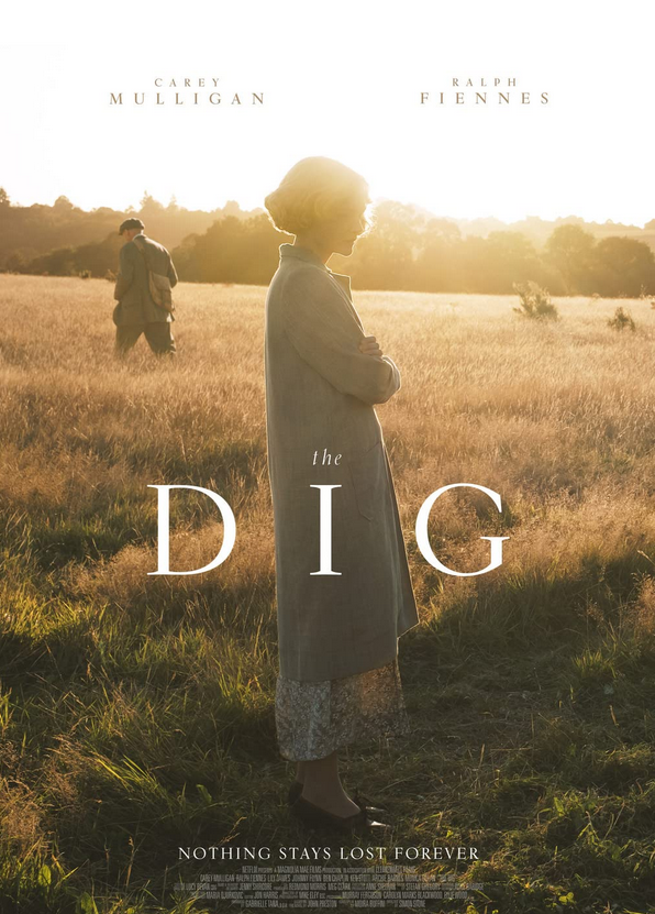 The Dig DVD featuring Carey Mulligan and Ralph Fiennes, drama movie, DVD cover with actors' images and title text.